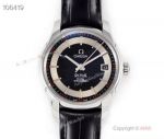 VSF Omega De Ville Hour Vision Co-Axial Copy Watch Black&Silver Face